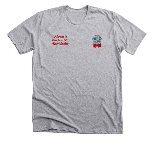 In loving memory of Kerri Lucier, a Athletic Heather Premium Unisex Tee