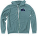 Safe Harbor Standardbreds, a Heather Deep Teal Zip Up Hoodie