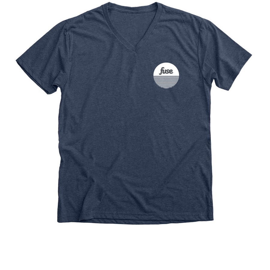 YOU ARE LOVED, a Heather Navy Premium V-Neck Tee