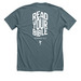 READ YOUR BIBLE shirts, a Heather Slate Premium Unisex Tee (back-view)