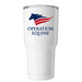 Operation Equine Tumbler, a White Insulated Tumbler