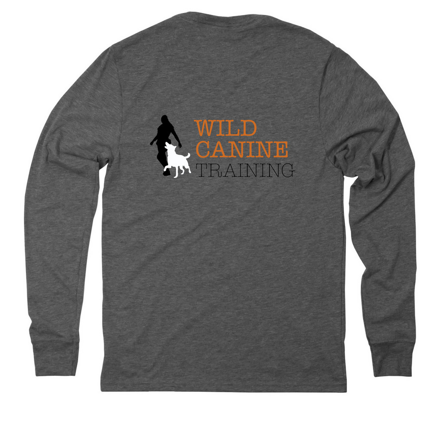 WCT Logo Apparel - Light, a Aluminum Grey Allmade Eco Triblend Long Sleeve Tee (back-view)