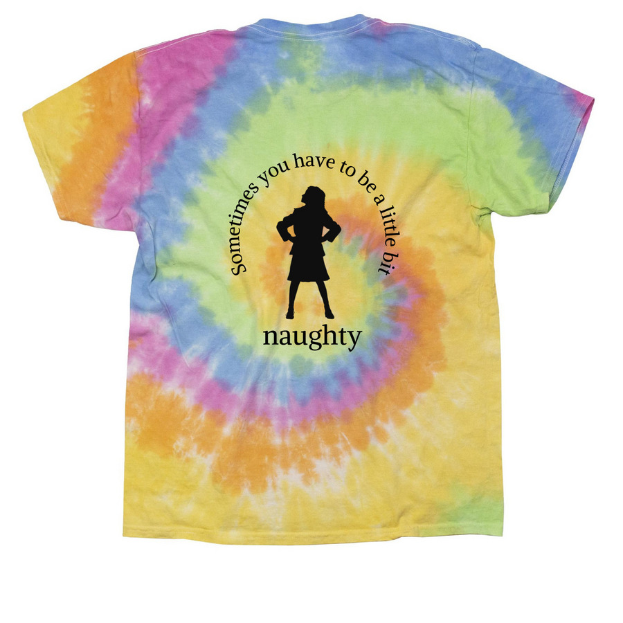 Matilda - Naughty, a Eternity Classic Tie Dye Tee (back-view)