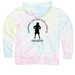 Matilda - Naughty, a Sunset Swirl Tie Dye Pullover Hoodie (back-view)