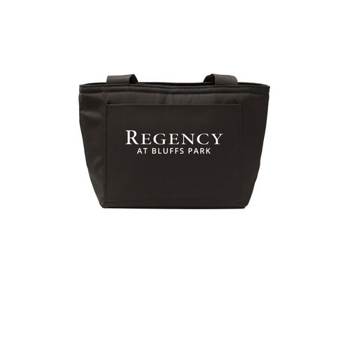 Bluffs Park Lunch Bag, a Deep Black Insulated Lunch Tote