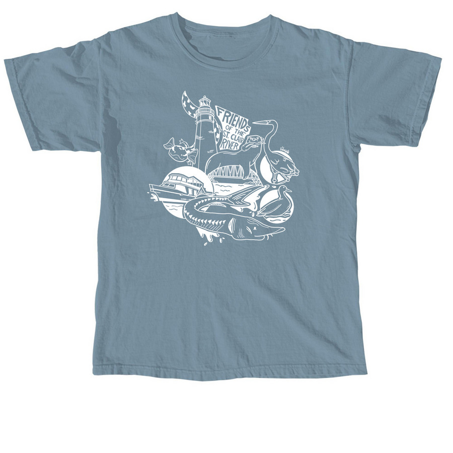 The Teagan Design, a Ice Blue Comfort Colors Unisex Tee
