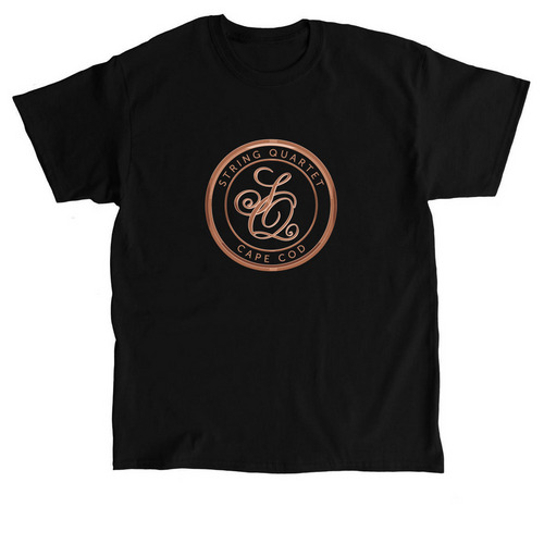 Cape Cod String Quartet Logo, a Black Classic Unisex Tee