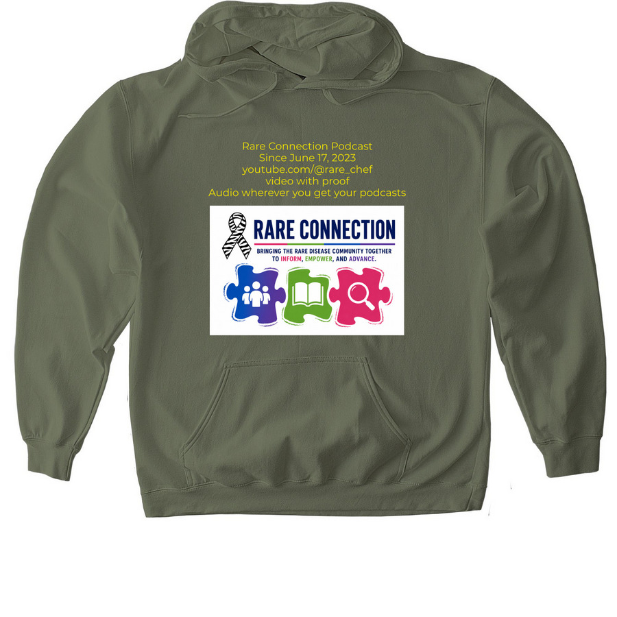Rare Connection 3rd Anniversary&nbsp;, a Military Green Gildan Softstyle Pullover Hoodie