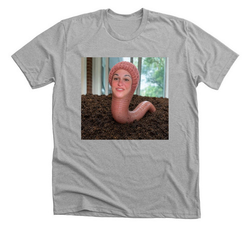 Get your MIMI Worm, a Athletic Heather Premium Unisex Tee