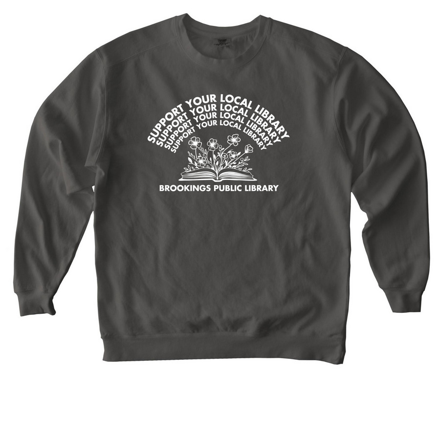 Support Flowers Shirt, a Pepper Comfort Colors Crewneck Sweatshirt