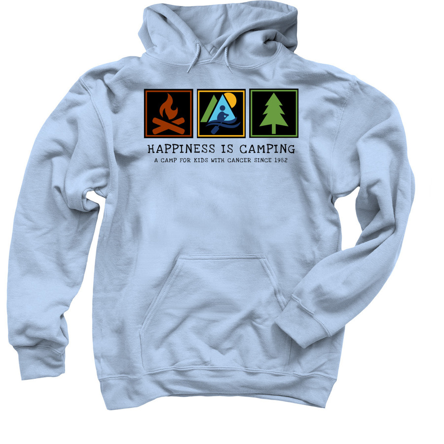 HIC Summer 2021 Apparel, a Light Blue Pullover Hoodie