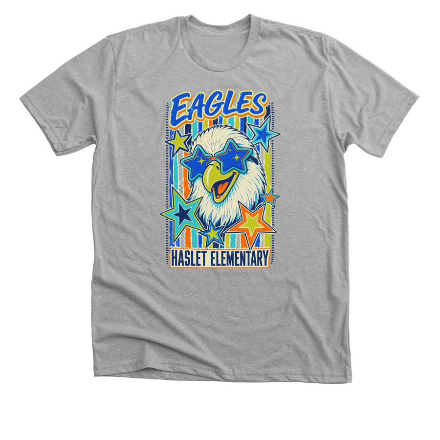 &nbsp;Haslet Eagles Star Power, a Athletic Heather Premium Unisex Tee