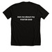 Ask me about my foster dog - White, a Solid Black Blend Premium Unisex Tee (back-view)