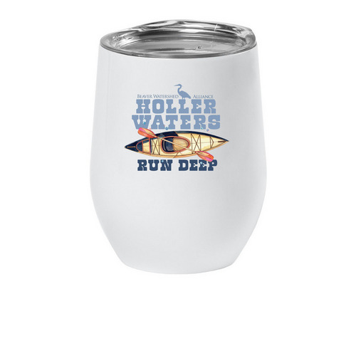 The Paddler, a White Insulated Wine Cup