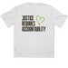 Animal Justice Advocacy - Activewear, a White Classic Performance Tee (back-view)