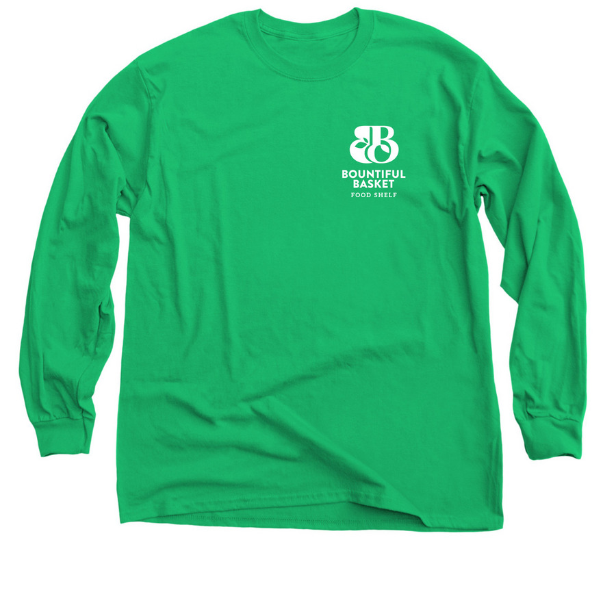 White Logo Long Sleeve Ts, a Irish Green Classic Long Sleeve Tee
