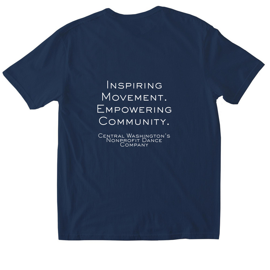 EDE Board Shirts, a Navy Softstyle Cotton Tee (back-view)
