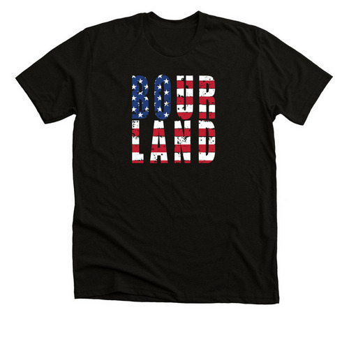 BOURLAND, a Solid Black Blend Premium Unisex Tee