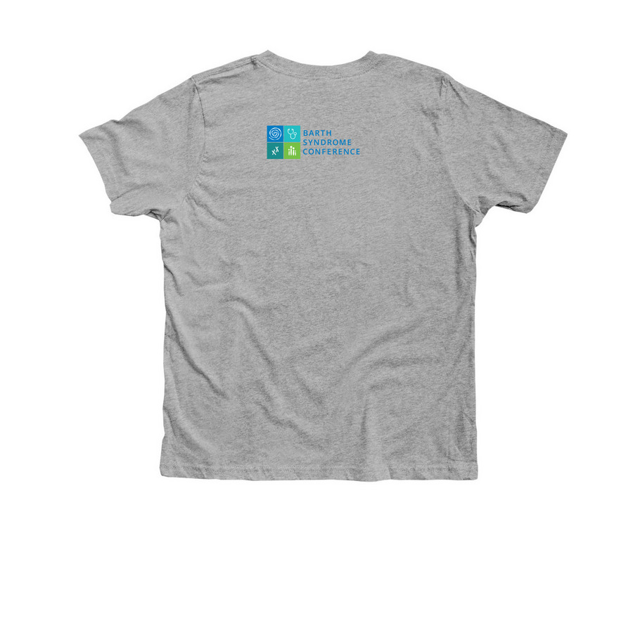 2026 Conference Gator, a Athletic Heather Premium Youth Tee (back-view)