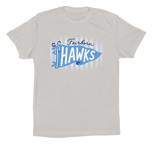 Fairborn Pendant, a Solid Athletic Grey Premium Cotton Tee