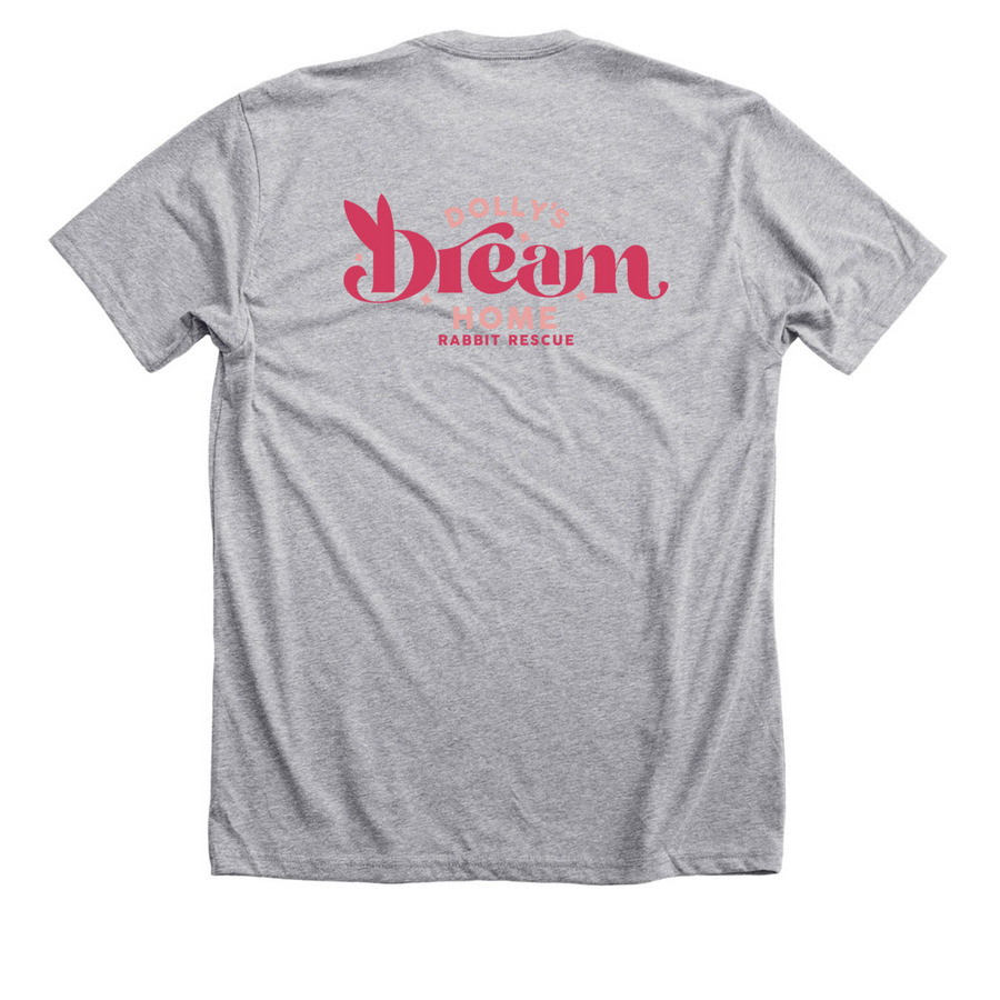 Professional Bunny Lover, a Athletic Heather Premium Unisex Tee (back-view)