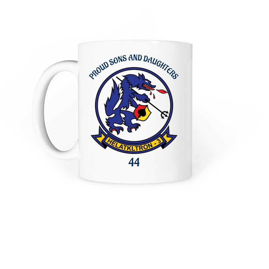 They call us the Wolfpups, a White Coffee Mug (back-view)