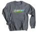 TNP Tops - Logo, a Dark Heather Crewneck Sweatshirt