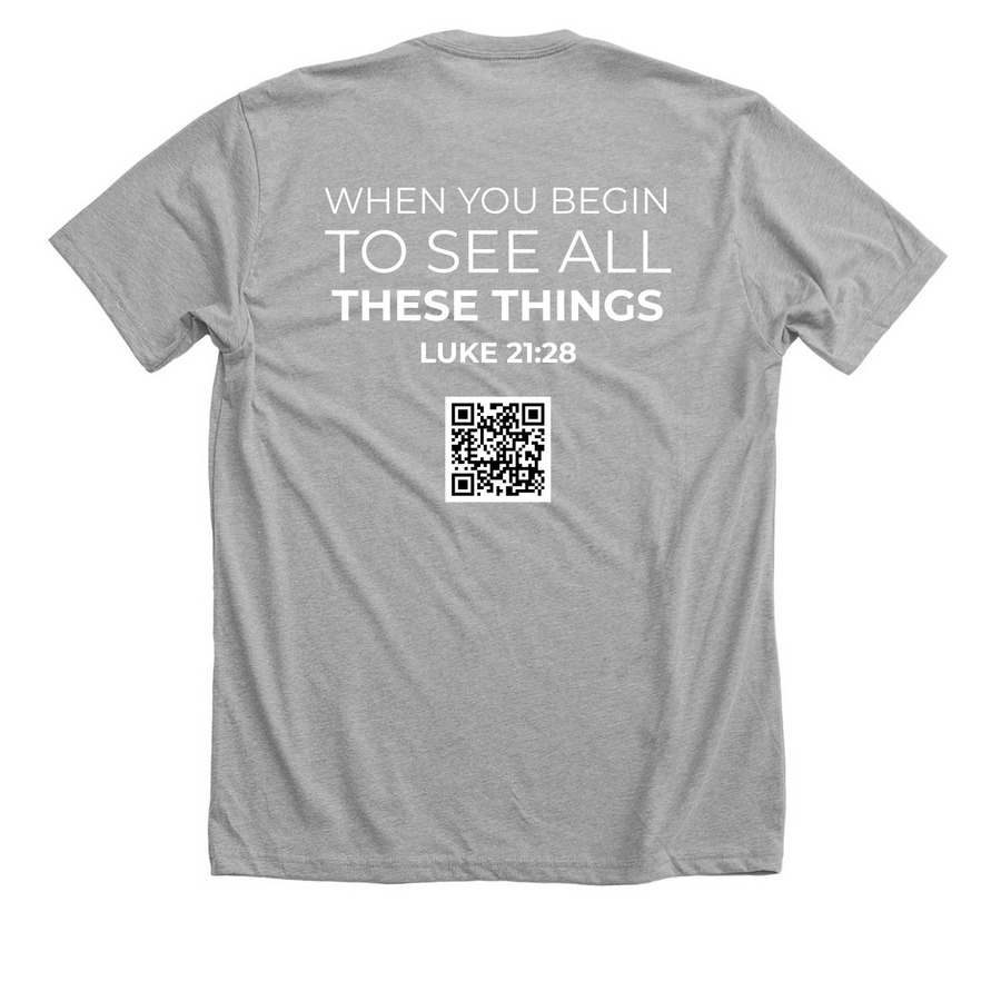 ALL THESE THINGS, a Athletic Heather Premium Unisex Tee (back-view)