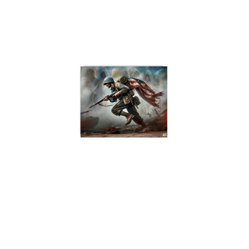 Guardian Warrior&nbsp;, a White Full Color Mouse Pad