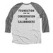 2025&nbsp;Salamander Stroll Virtual 5k Front Piece, a Premium Heather and Heather White 3/4 Sleeve Baseball Tee (back-view)