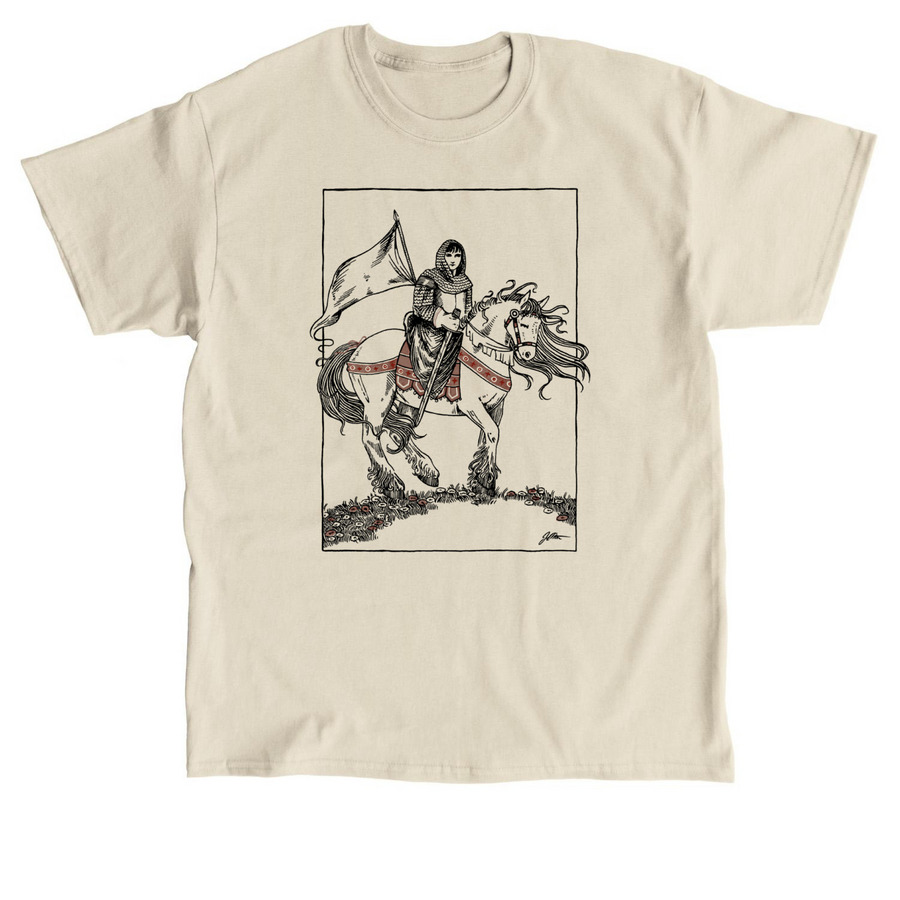 Knight and Horse, a Sand Classic Unisex Tee