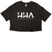 Hybrid 2026, a Black Women?s Cropped Cotton Tee