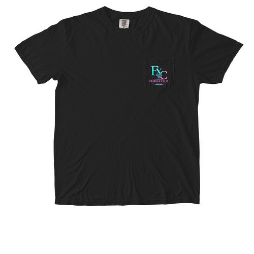 FXC Summer Drop, a Black Comfort Colors Pocket Tee