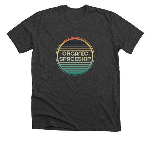 Cosmic Color, a Dark Grey Heather Premium Unisex Tee