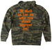 God is For Us, a Forest Camo Heavyweight Camo Pullover Hoodie (back-view)