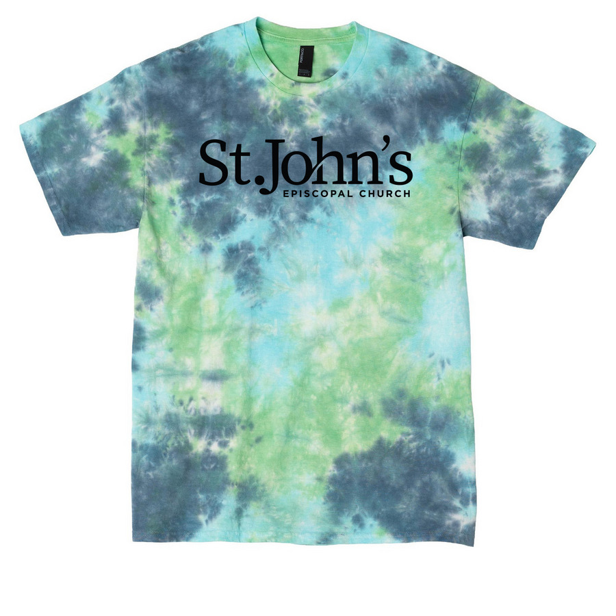 Tie Dye Logo Shirt, a Planet Earth Colorburst Crystal Tie Dye Tee