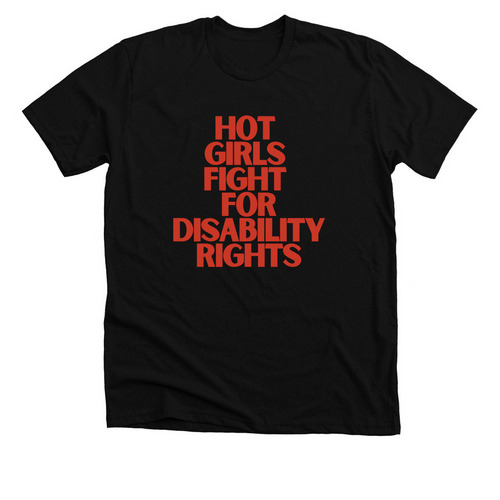 Hot Girls Fight For Disability Rights - WGS, a Solid Black Blend Premium Unisex Tee