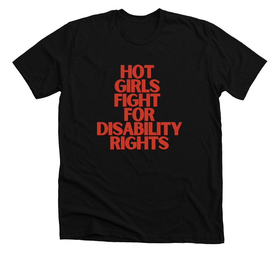 Hot Girls Fight For Disability Rights - WGS, a Solid Black Blend Premium Unisex Tee