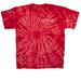 Radiating Holiday Cheer, a Red Classic Tie Dye Tee