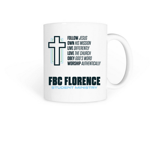 FBCF Youth Coffee mugs, a White Coffee Mug