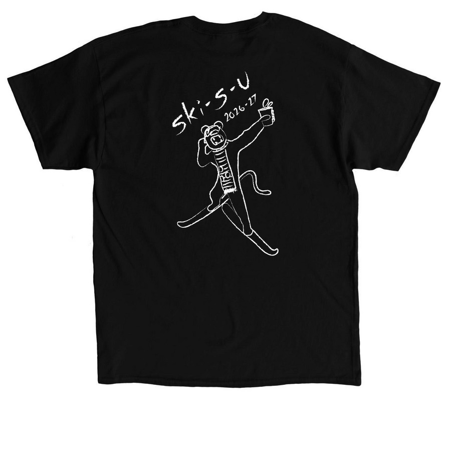 Ski-S-U, a Black Classic Unisex Tee (back-view)