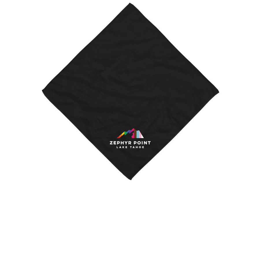 Zephyr Point's kin?dom Camp!, a Black Cotton Bandana