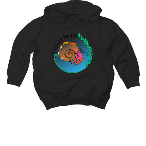 Hermit House KIDS, a Black Toddler Pullover Hoodie