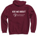 TAAF Youth Ambassador 2, a Maroon Pullover Hoodie (back-view)
