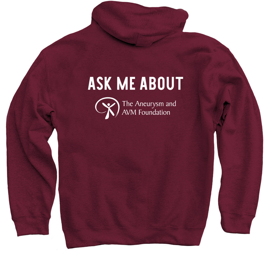 TAAF Youth Ambassador 2, a Maroon Pullover Hoodie (back-view)