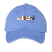 Bunny Line Hats, a Periwinkle Printed Pigment Dye Baseball Cap