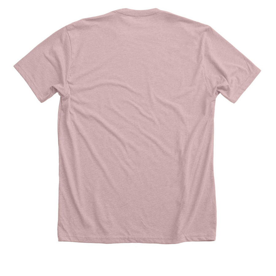 Breathe Boldly, a Heather Pink Gravel Premium Unisex Tee (back-view)