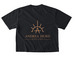 Andrea Hurd Equine Apparel&nbsp;, a Black Comfort Colors Boxy Tee (back-view)