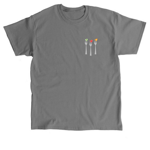 Heart Work in Every Bite, a Charcoal Classic Unisex Tee