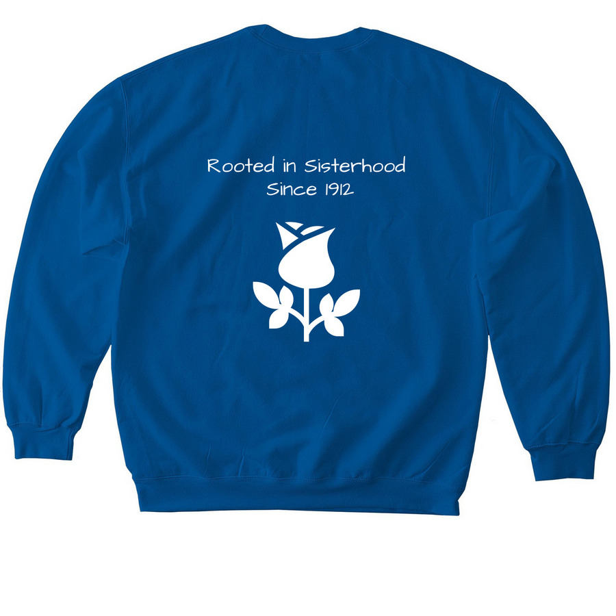Our Roots Run Deep Fundraiser, a Royal Softstyle Crewneck Sweatshirt (back-view)